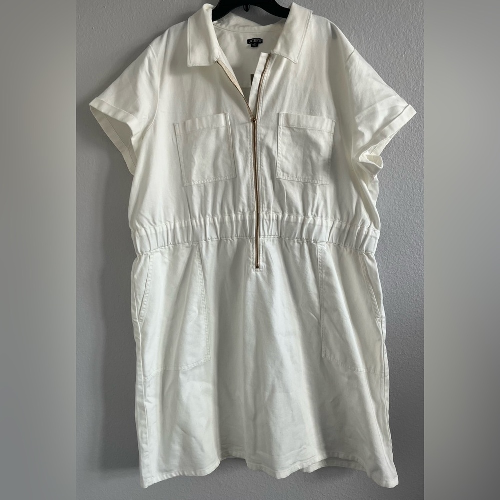 J.Crew Zip-Front Chino Dress